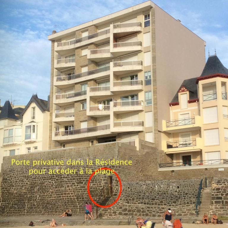 Appartement Les Pieds Dans L'Eau - Residence Sur La Plage Saint-Malo Eksteriør bilde